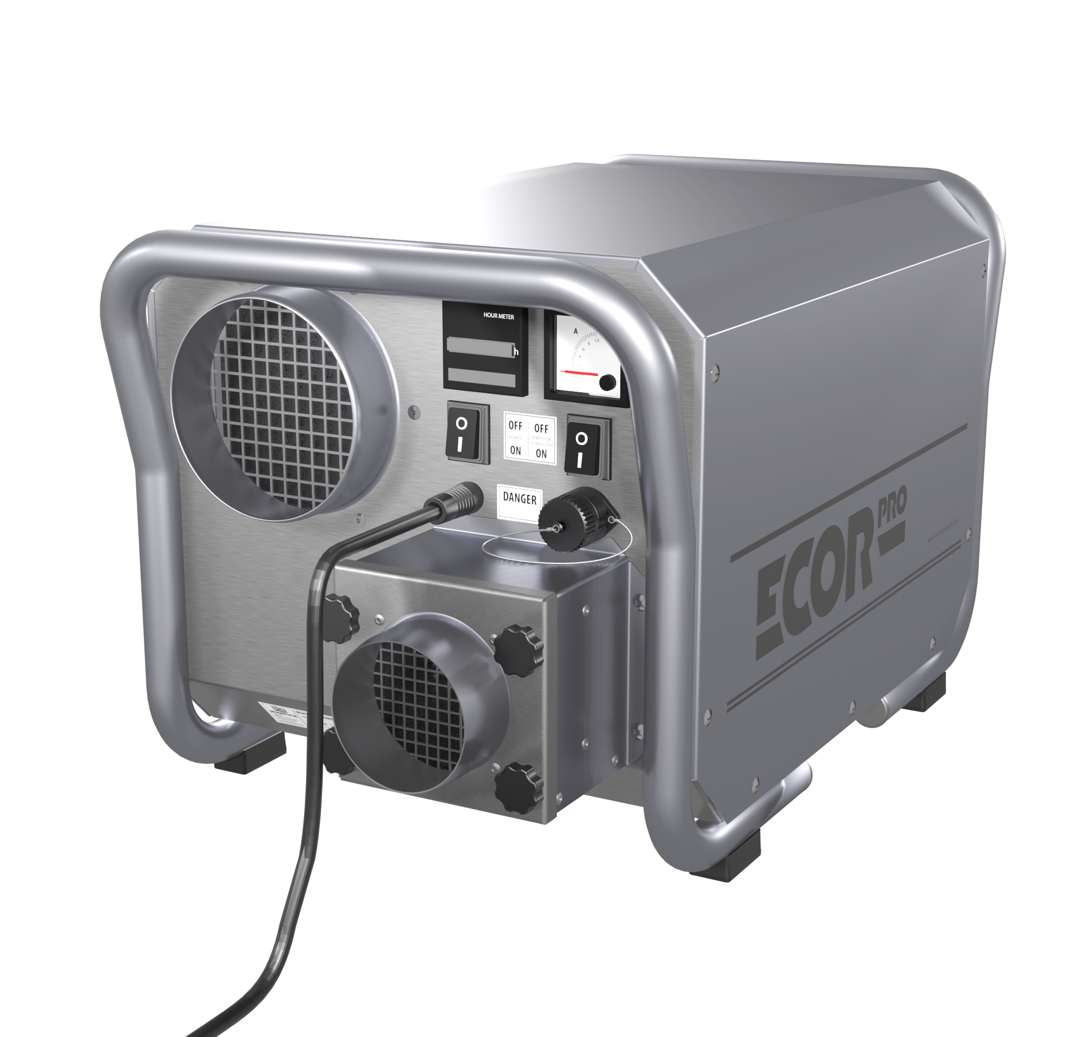 dh3500inox epd200pro front dehumidifiers by Ecor Pro