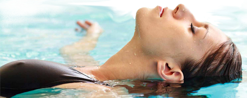 woman swimming dehumidifiers by Ecor Pro