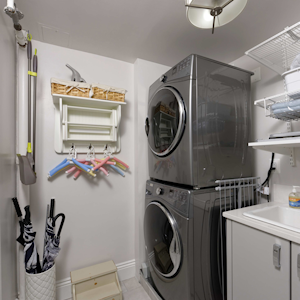 Dehumidify laundry rooms with an Ecor Pro dehumidifier