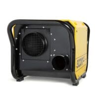 Restoration dehumidifier DH2500 that is often used in larger homes in yellow galvanised steel