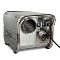 Stainless steel DH3500 Inox dehumidifier used for ships and restoration or where harsh chemicals are being used for cleaning the dehumidifier