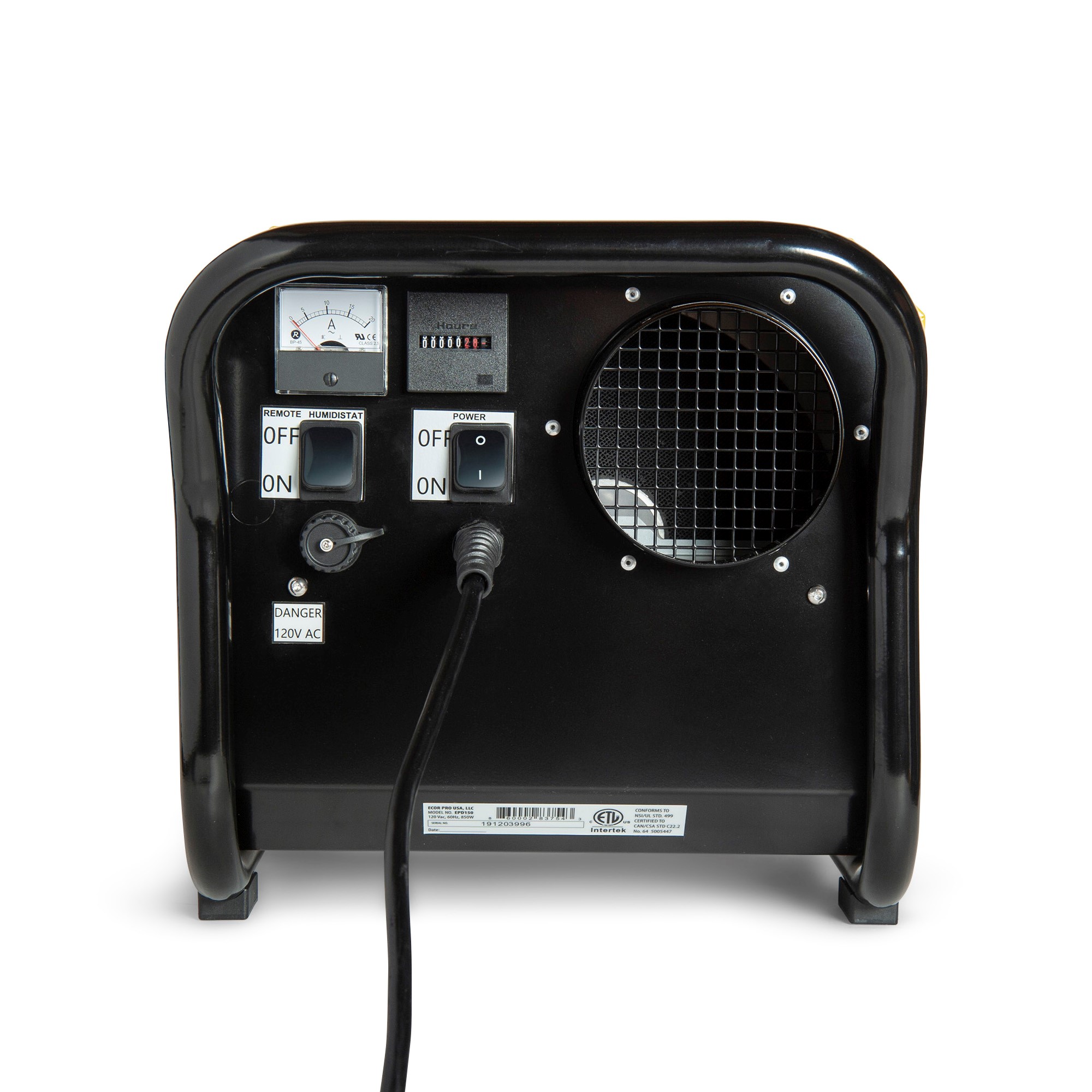 EPD30 Deshumidificador de ventilador seco para 247 usos. No produce agua