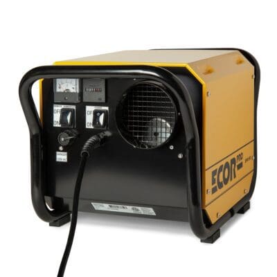 Restoration dehumidifier all round views perfect for crawl spaces and warehouses