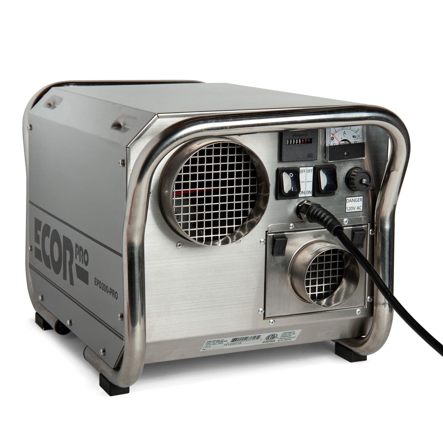 EPD200PRO DryFan 200 Pint Stainless Steel Desiccant Dehumidifier