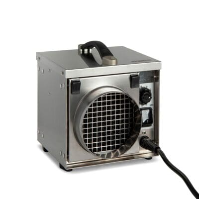 Stainless steel dehumidifier is an award winning dehumidifier seen from different angles