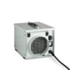 White metal crawl space dehumidifier often used as loft dehumidifier to run all day every day with three duct point in, out and exhaust